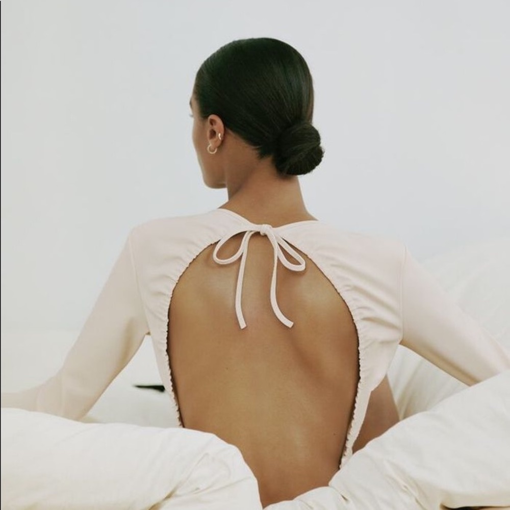 NWT Zara Backless Neoprene bodysuit